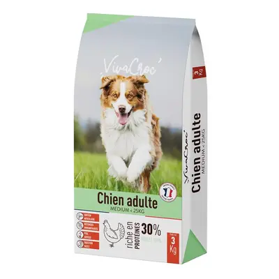 Croquettes Chien VivaCroc Adulte Medium Poulet 3 kg