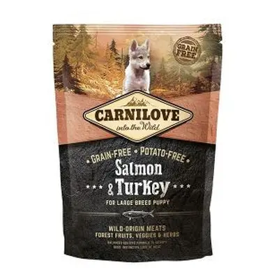 Croquettes Chien - Carnilove Chiot Large Sans Céréales Salmon & Turkey - 1,5kg