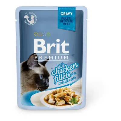 Boîte Chat - Brit Premium Pouches Gravy au Poulet