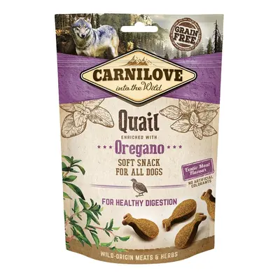 Friandises Chien Carnilove Semi-moist caille et origan 200 gr