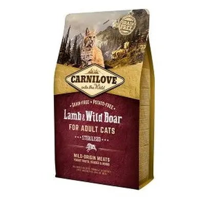 Croquettes chat adult stérilisé - Carnilove Cat Lamb & Wild Boar - 2kg