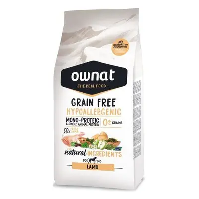 Croquettes Chien - Ownat Grain Free Hypoallergenic Adulte sans céréales Agneau 3kg