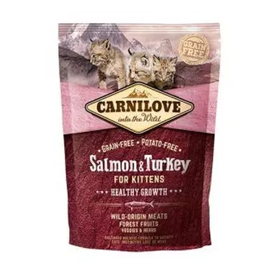 Croquettes Chaton - Carnilove Saumon & Dinde 0,4kg