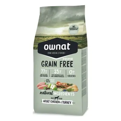 Croquettes Chien - Ownat Grain free prime Adulte Poulet et dinde - 12 kg