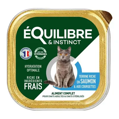 Boîtes Chat - Équilibre & Instinct Terrine chat stérilisé Saumon - 85 gr