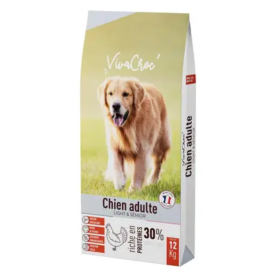 Croquettes Chien VivaCroc Light Poulet 12 kg