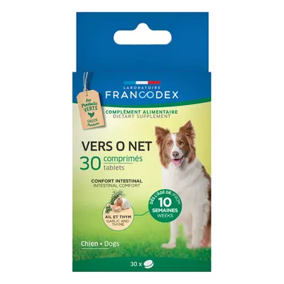 Vermifuge pour chien et chiot Vers O Net - 30 comprimés