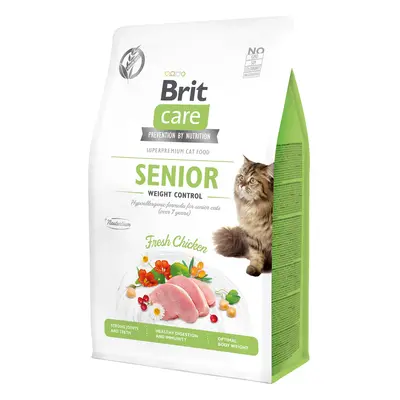 Croquettes chat - Brit Care Cat Grain Free Senior and weight control- 0,4kg