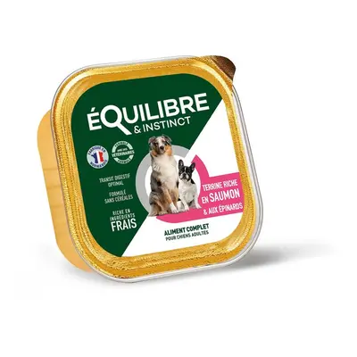 Boîte Chien - Equilibre & Instinct Terrine saumon épinard - 300 gr