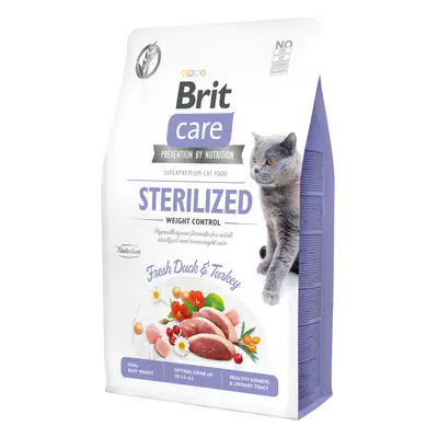 Croquettes Chat - Brit Care Grain Free Sterilized and Weight control - 2kg