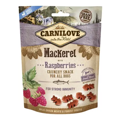 Friandises Chien Carnilove Crunchy maquereau et framboises 200 gr