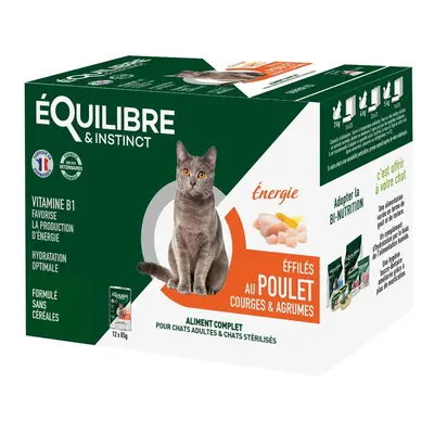 Boîtes Chat - Équilibre & Instinct Éffilés Énergie au poulet, courges et agrumes - 12