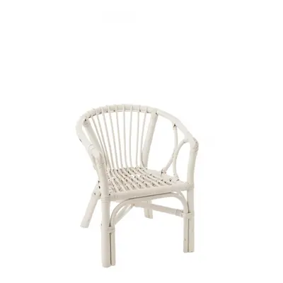 Chaise Enfant Filou Rotin Blanc