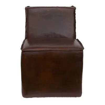 Fauteuil marron cuir Brock Vintage