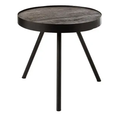 Table Gigogne Fien Haut Bois Manguier Fer Brun Foncé Noir