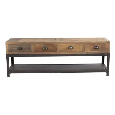 Table Basse Industrielle 4 Tiroirs Sullivan