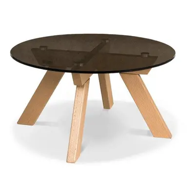 Table Basse Style Japandi Bois Massif Naturel Allegro