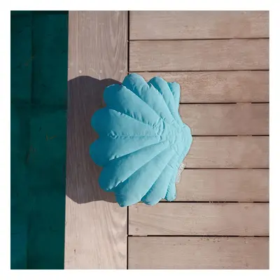 Coussin d'Extérieur Haut de Gamme Coquillage Bleu Ciel S