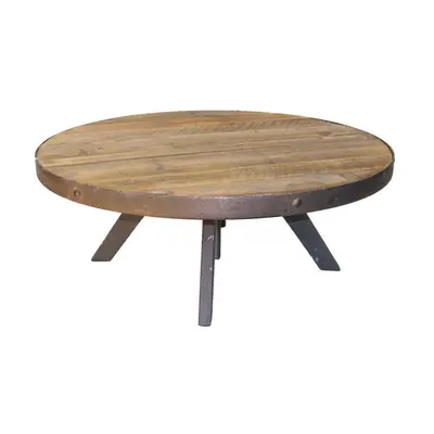 Grande table basse ronde Hygie Style Industriel