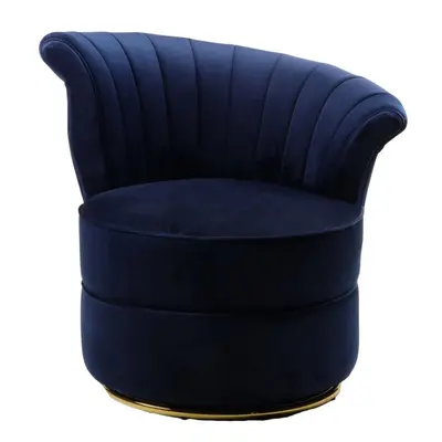 Fauteuils Velours Bleu Wave