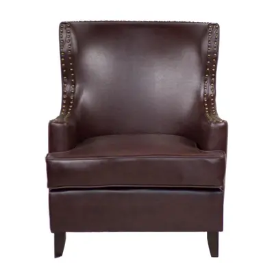 Fauteuil marron cuir Watford Vintage