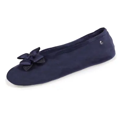 Chaussons ballerines Femme Nœud gros-grain Marine