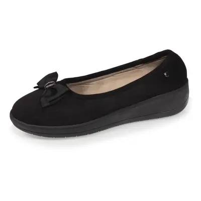 Chaussons ballerines talon Femme Noir