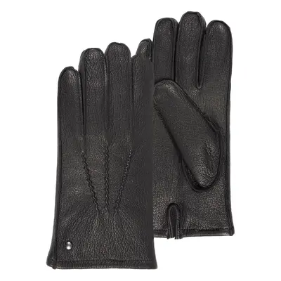 Gants homme en cuir de chèvre Noir