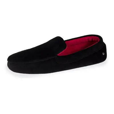 Chaussons mocassins Homme brodé Noir