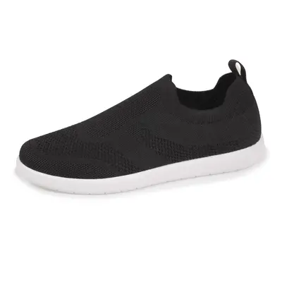 Baskets Confort Homme Slip-on Noir