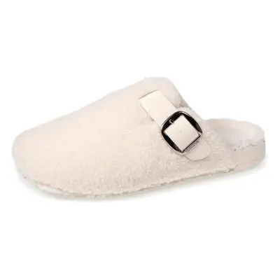 Chaussons mules Femme Sherpa Ivoire