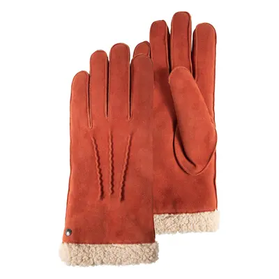 Gants Femme cuir velours fourrés Mandarine