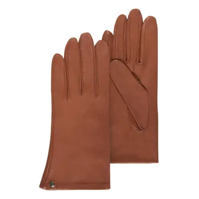 Gants Femme cuir doublé soie Cognac