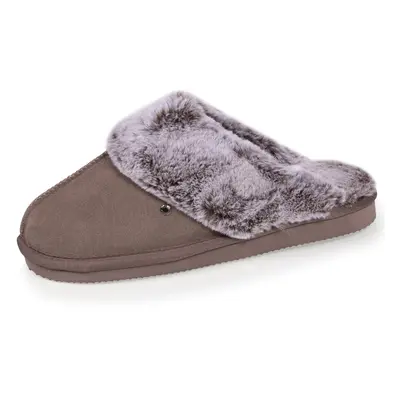 Chaussons mules Femme Taupe