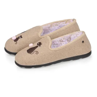 Chaussons charentaises Femme Beige