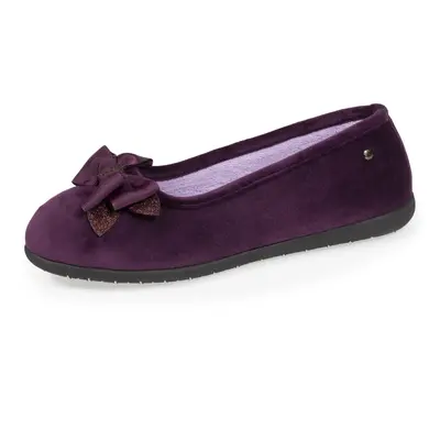 Chaussons ballerines Femme Aubergine