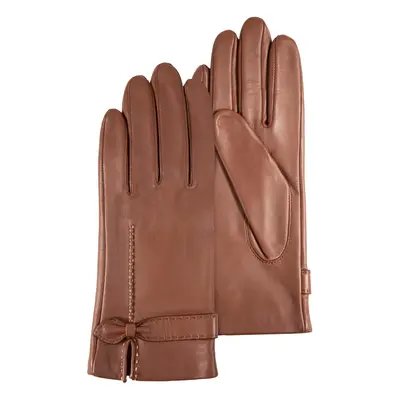 Gants Femme Cuir d'agneau nœud Cognac