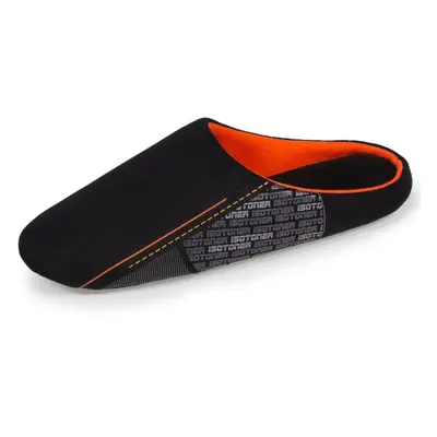 Chaussons mules Homme Noir Orange