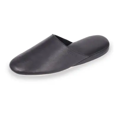 Chaussons mules en Cuir Homme Noir