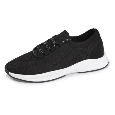 Baskets Confort Homme slip-on lacets Noir