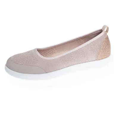 Isotoner - Ballerines Femme slip-on Rose poudré