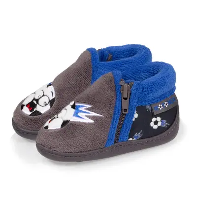 Isotoner - Chaussons bottillons zip Bébé Foot Gris