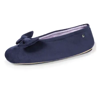 Chaussons ballerines Femme Grand Nœud Marine