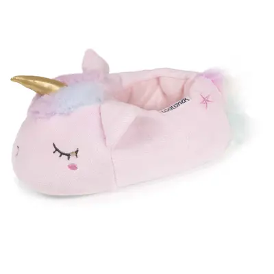 Chaussons slippers 3D licorne Fille Rose