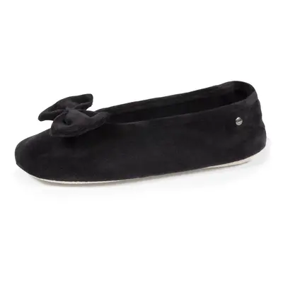 Chaussons ballerines Femme Grand Noeud Noir