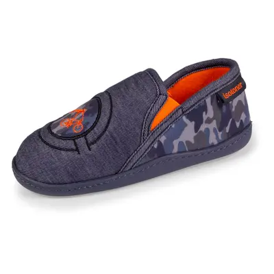 Isotoner - Chaussons mocassins Enfant Denim Vélo