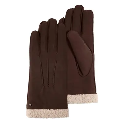 Gants Femme Cuir velours fourré Marron