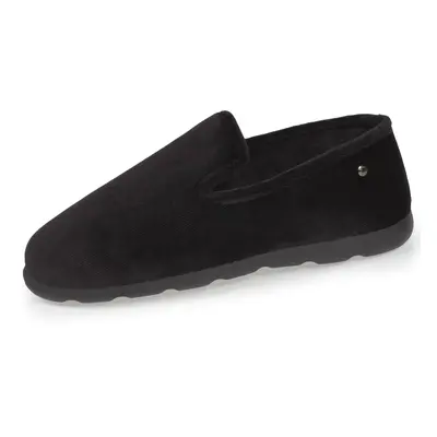 Chaussons charentaises Homme velours Noir