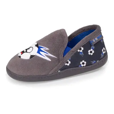 Isotoner - Chaussons mocassins Enfant Foot Gris