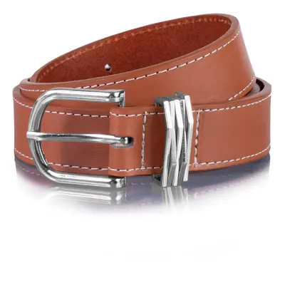 Ceinture Femme lisse bijoux Camel